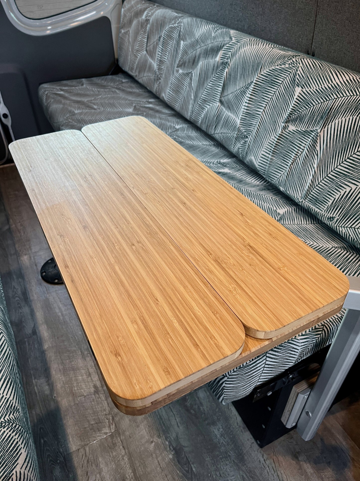 The Elite Bamboo Table 3/4" Thick For Camper Vans and RVs