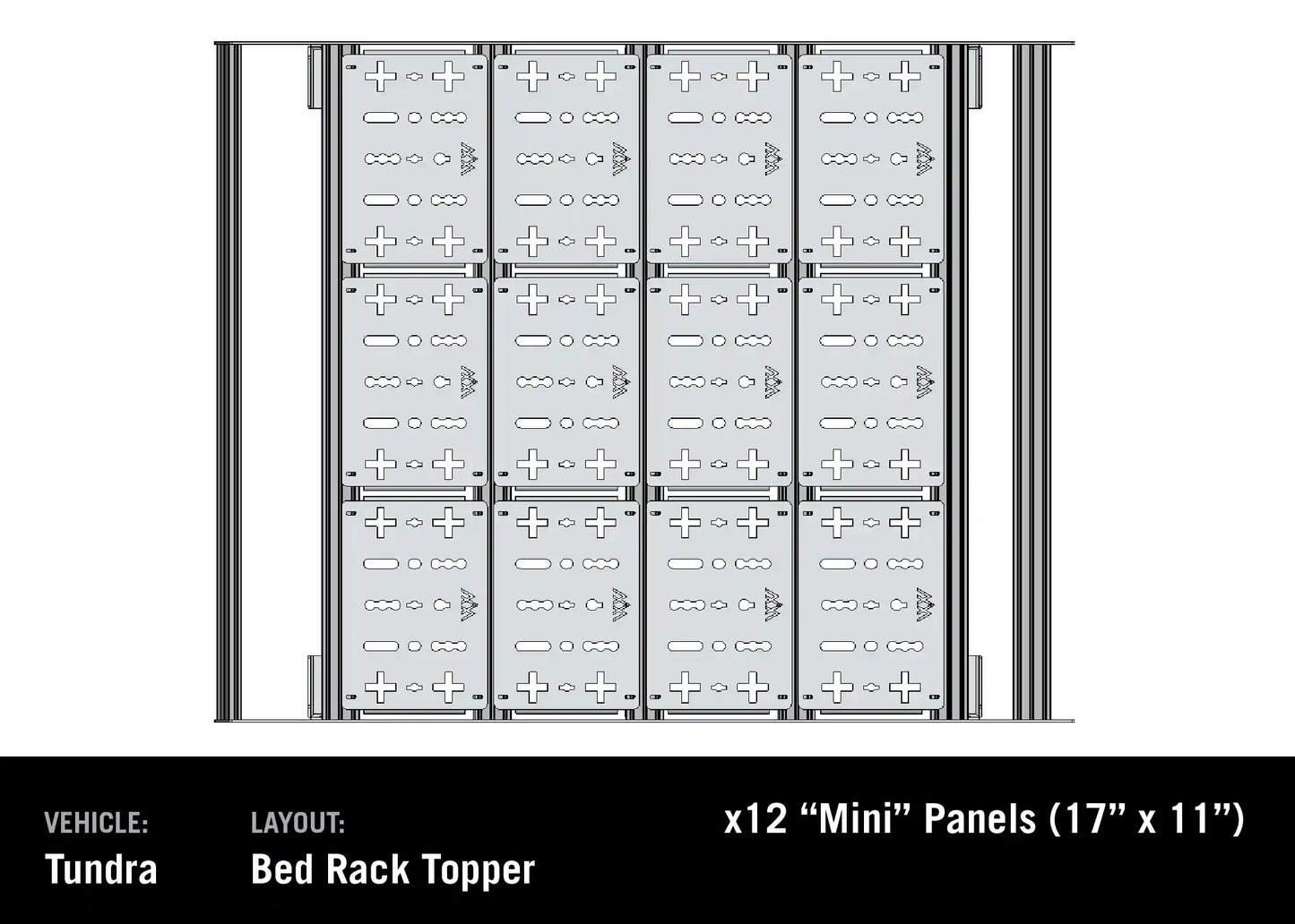 Toyota Tundra Bed Rack - DRIFTR Topper (Add-on) Backwoods Adventure Mods