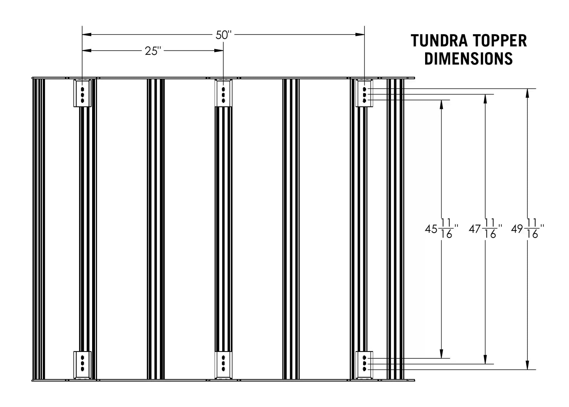 Toyota Tundra Bed Rack - DRIFTR Topper (Add-on) Backwoods Adventure Mods