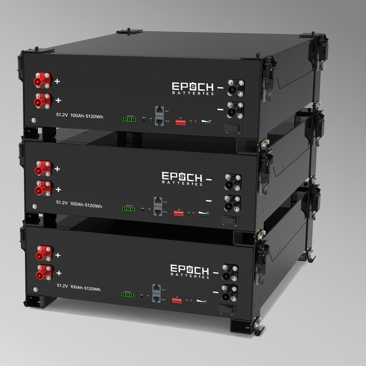 48V 100Ah (5.12kWh) - Self-Heating Server Rack Lithium Battery Epoch Batteries