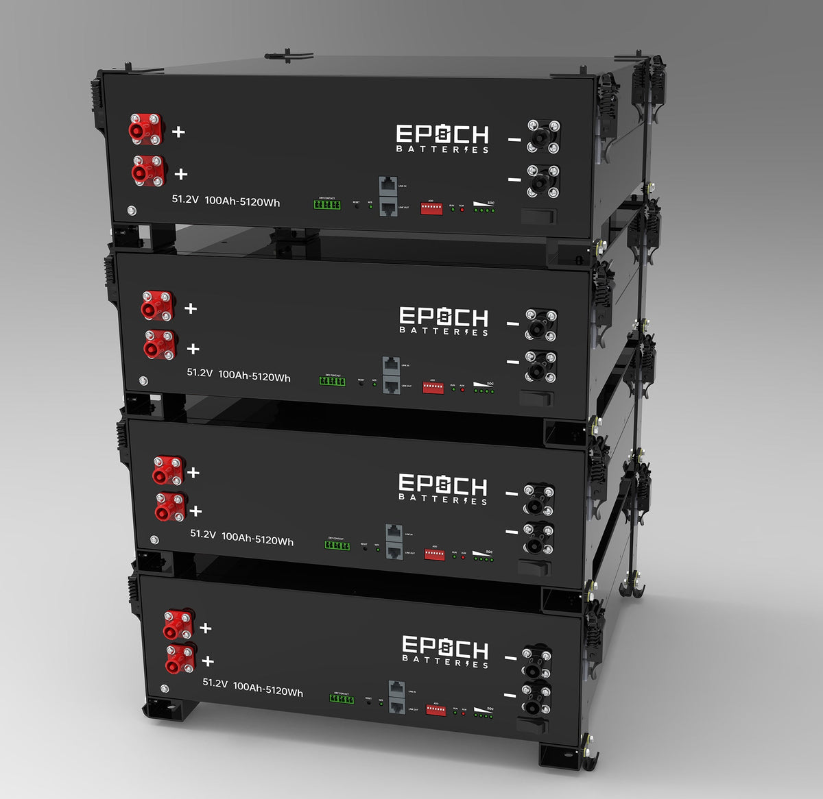 48V 100Ah (5.12kWh) - Self-Heating Server Rack Lithium Battery Epoch Batteries