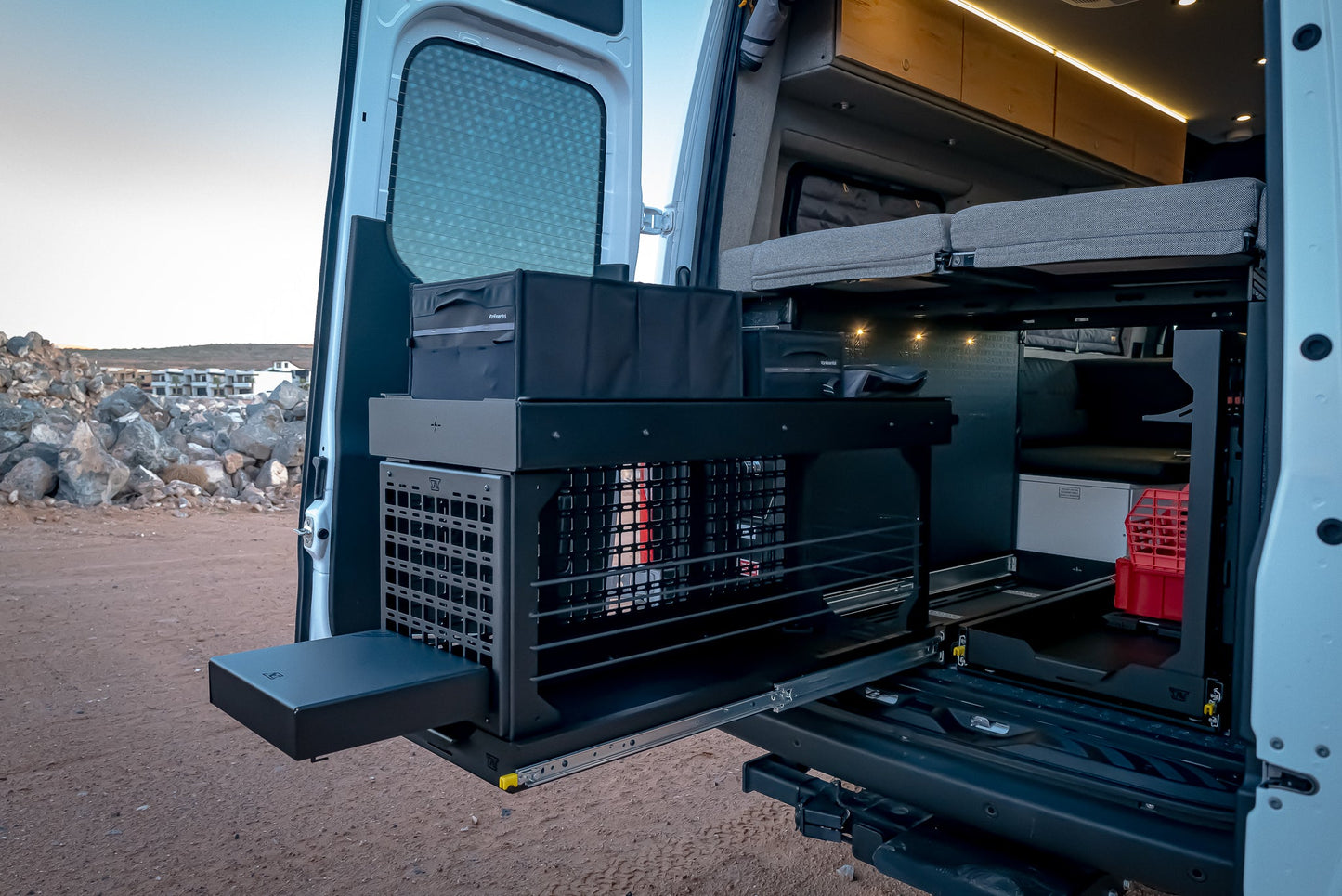 Cargo Tray System Pro - 32" X 48" Cargo Slide Canyon Adventure Vans