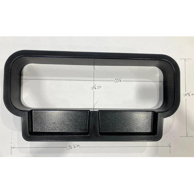 Ford Transit 10x33 Bunk Window Trim Ring with Storage Cubbies GoCode