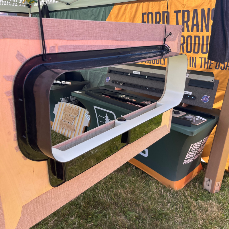 Mercedes Sprinter 10x33 Bunk Window Trim Ring with Storage Cubbies GoCode