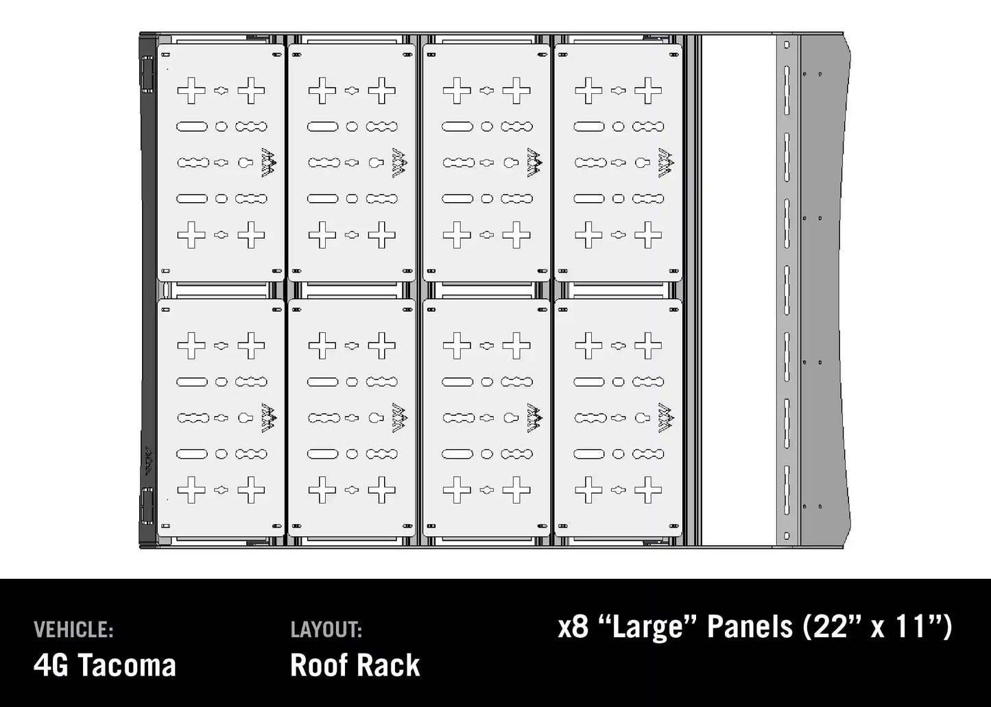 DRIFTR Toyota Tacoma Roof Rack (2024-2026) Backwoods Adventure Mods