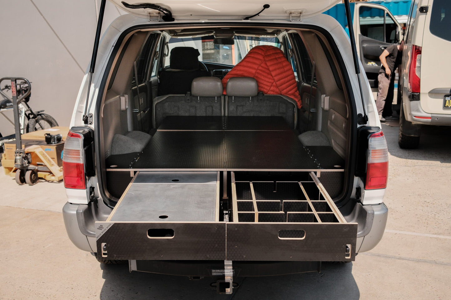 Toyota 4Runner | Dual Drawer Storage System & Bed Platform | 3rd Gen 1995–2002 Solid Wood Worx