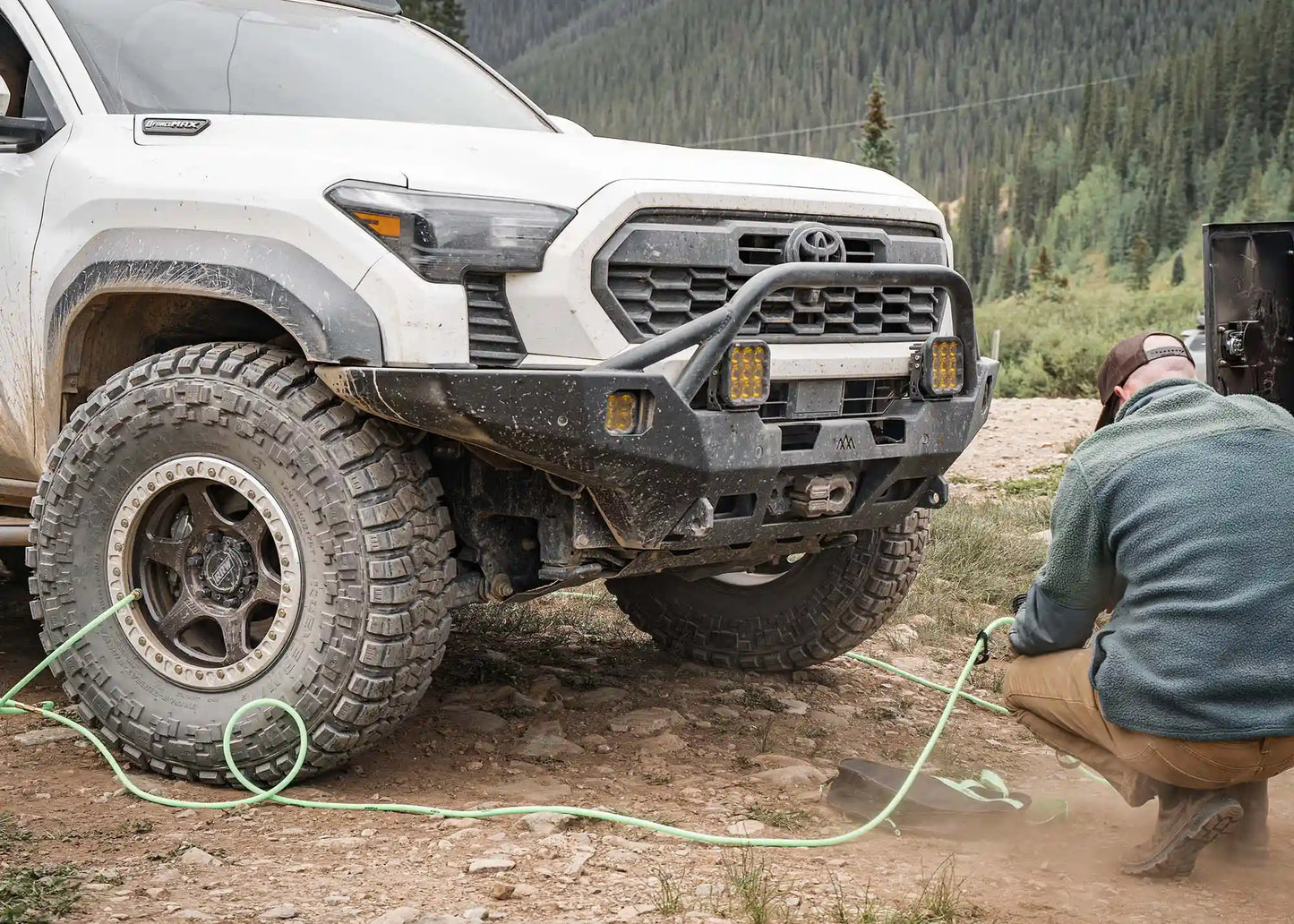 Hi-Lite Overland Toyota Tacoma Front Bumper 4th Gen (2024-2026) [Prerunner Bull Bar]