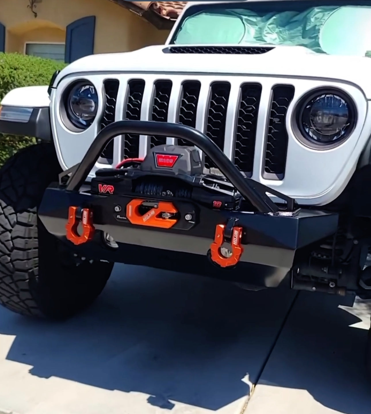 Aluminum Recessed Winch Shackle with Fairlead Kit.(LIFE TIME WARRANTY*) MOJAB OFFROAD