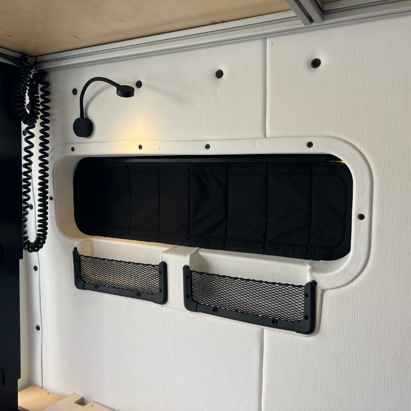 Mercedes Sprinter 10x33 Bunk Window Trim Ring with Storage Cubbies GoCode