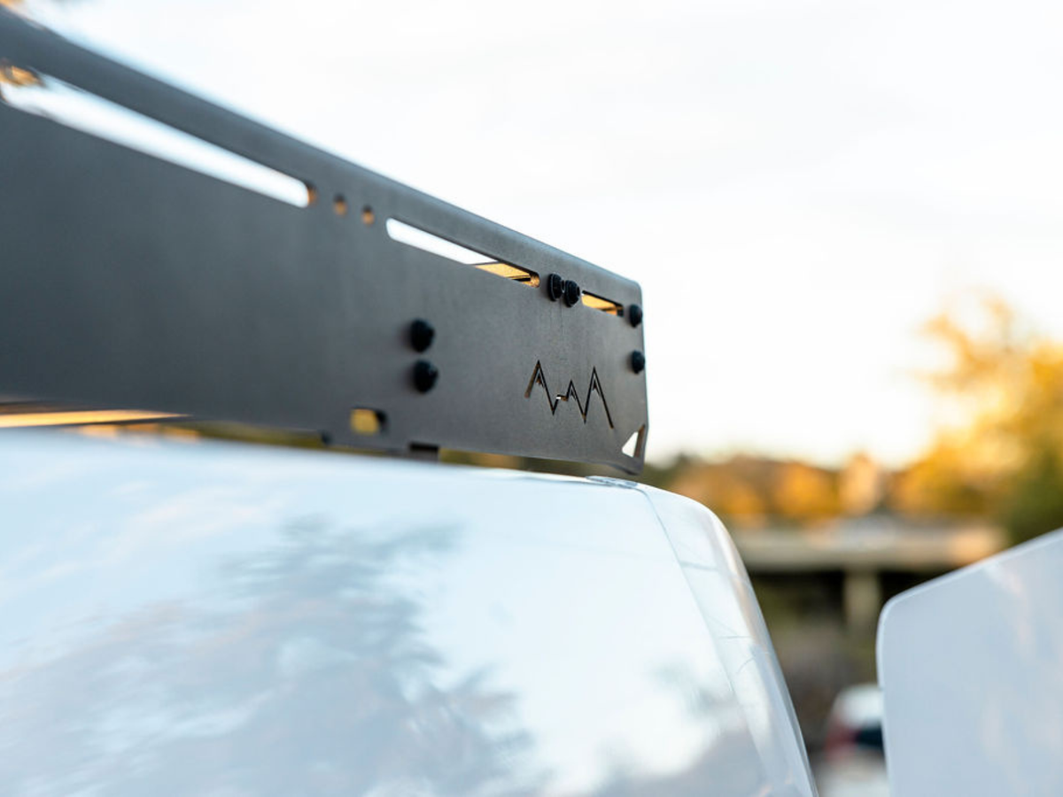 TRANSIT VAN 148" HIGH ROOF STRATA ROOF RACK White Top Adventures