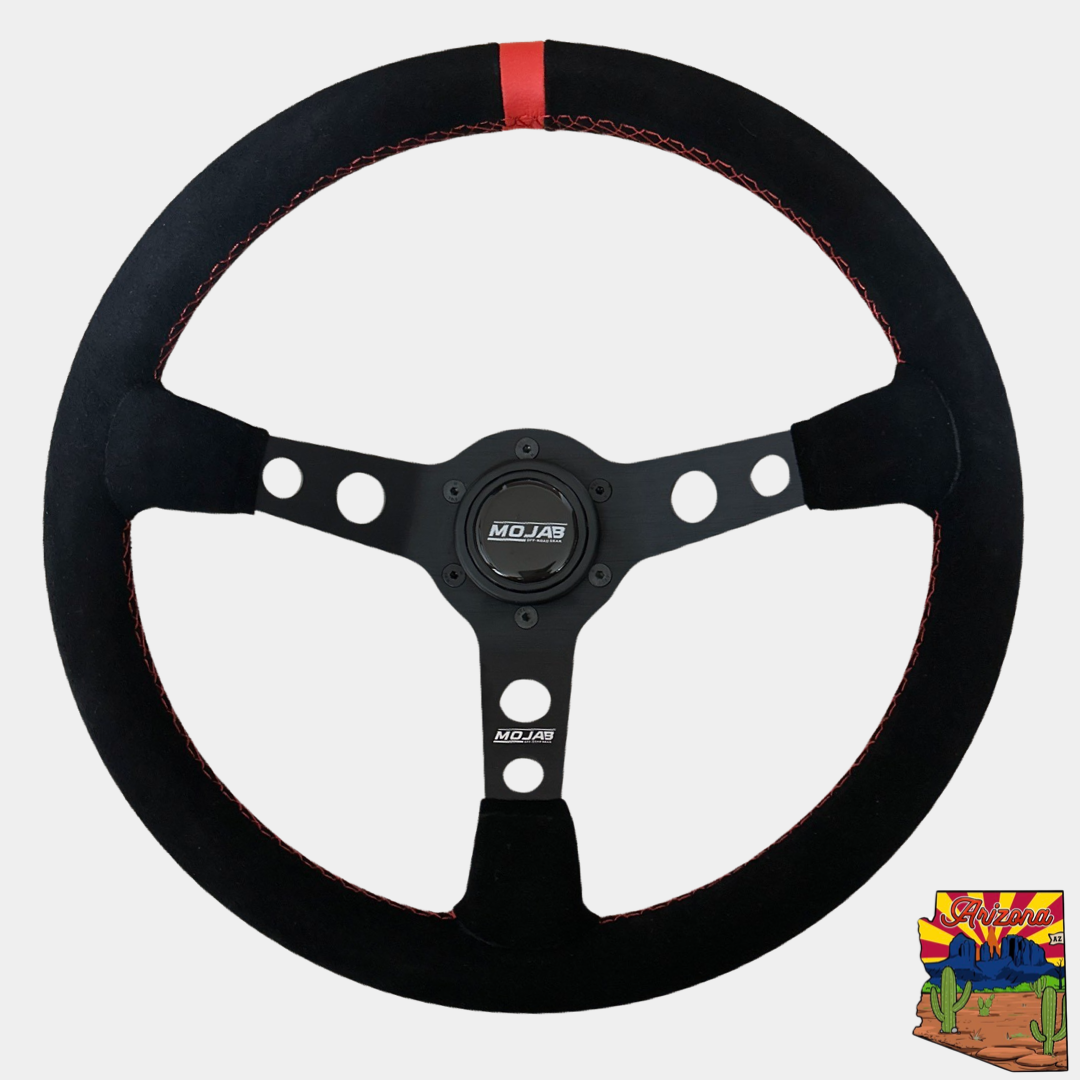 13.5''  MOJAB Deep Dish Steering Wheel Leather or Suede MOJAB OFFROAD