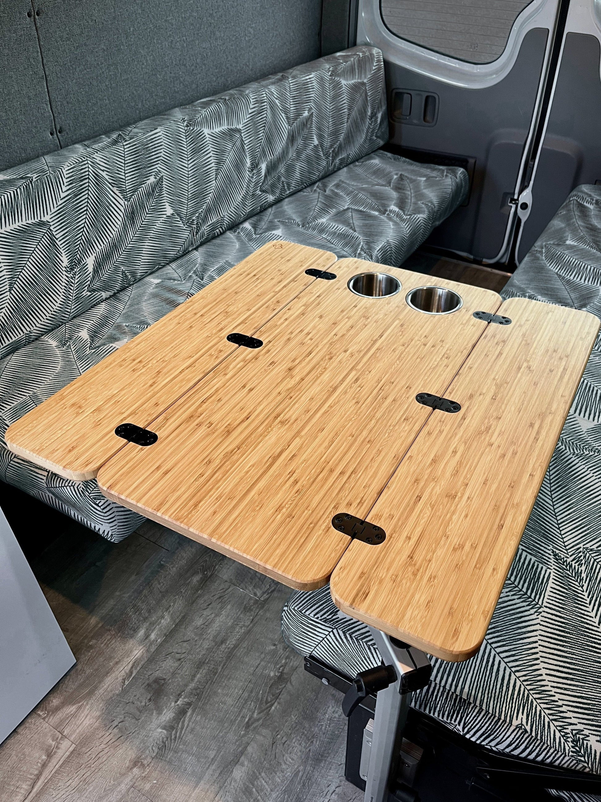The Elite Bamboo Table 3/4" Thick For Camper Vans and RVs Weekender Outdoors