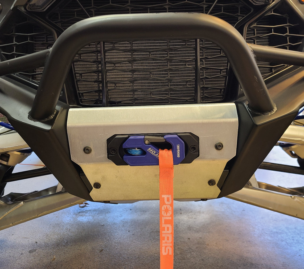 Side By Side / UTV Aluminum Recessed Winch Shackle with Fairlead Kit. (LIFE TIME WARRANTY*) MOJAB OFFROAD