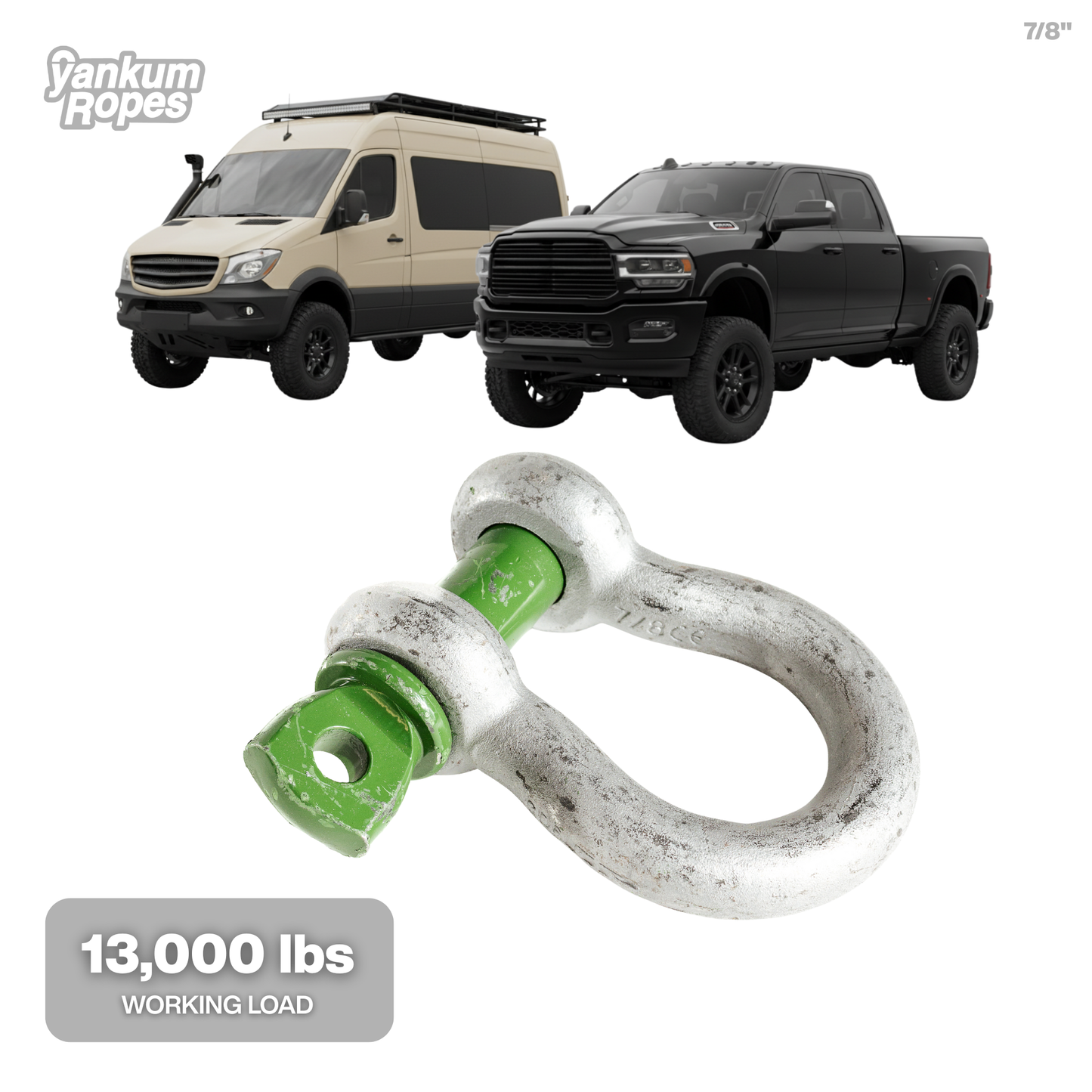 Green Pin Bow Shackle SC