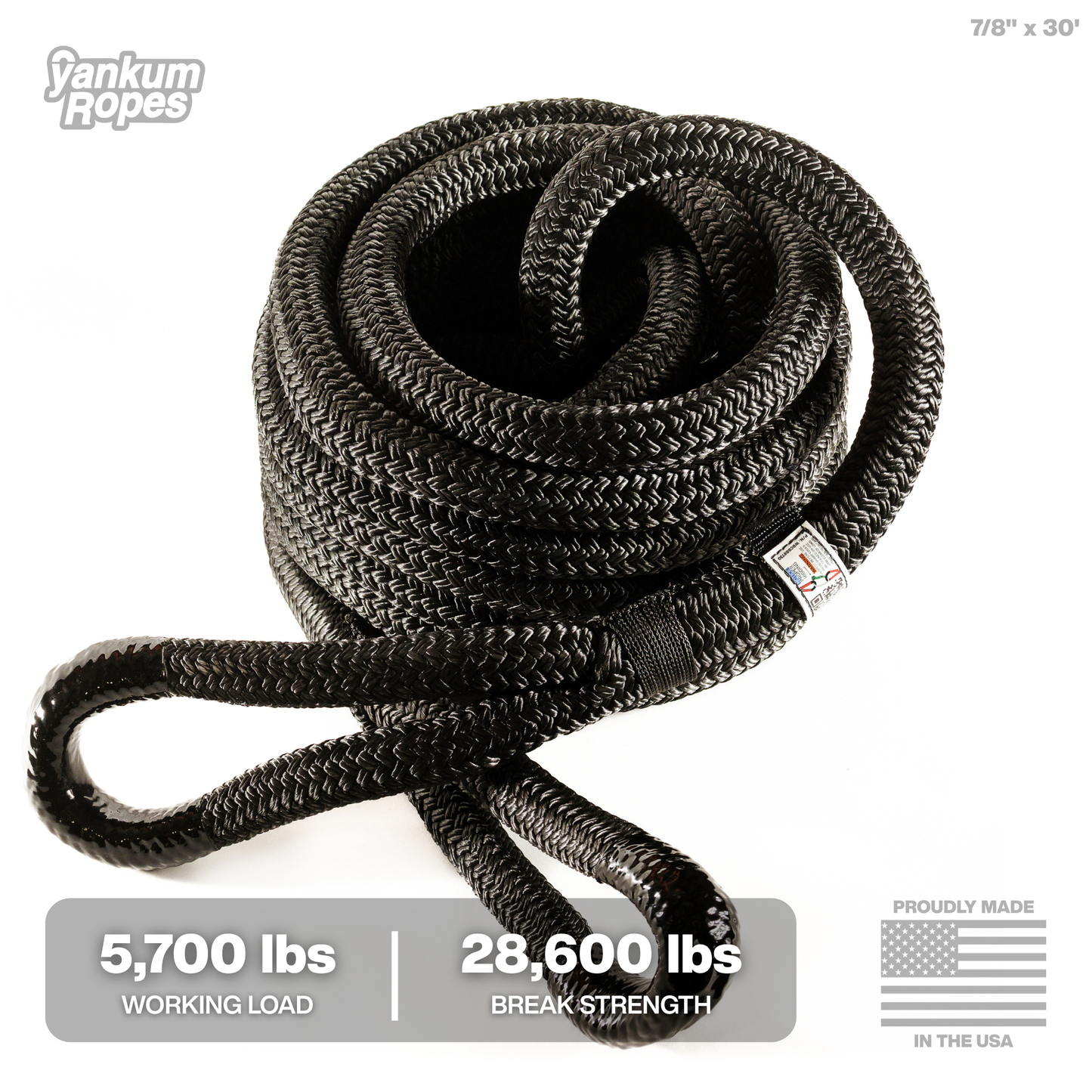 Hi-Vis Kinetic Recovery Rope