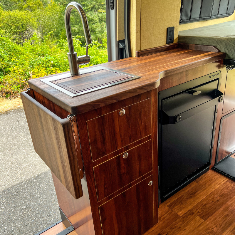 Tetravan Folding Shower 2.1 with Magnetic Zipped Curtain