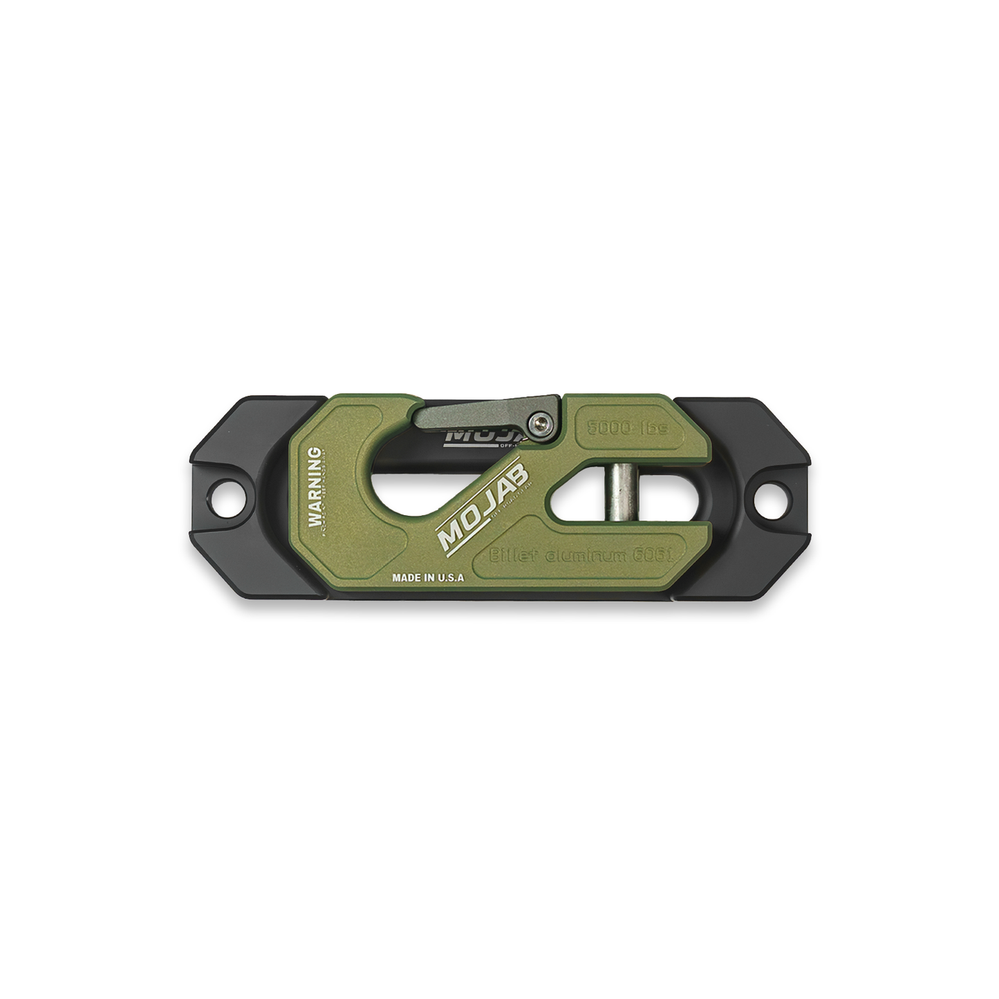 Side By Side / UTV Aluminum Recessed Winch Shackle with Fairlead Kit. (LIFE TIME WARRANTY*) MOJAB OFFROAD