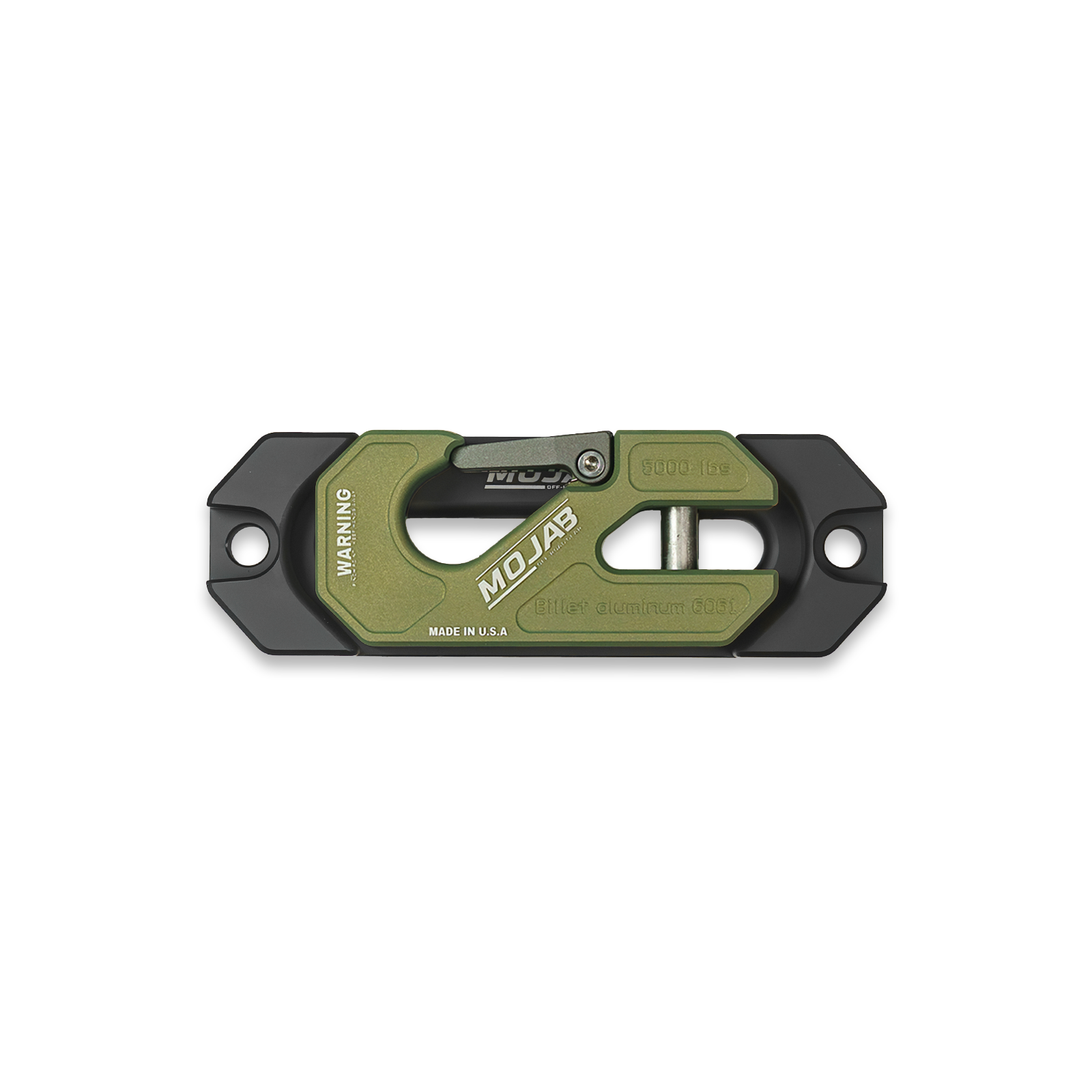 Side By Side / UTV Aluminum Recessed Winch Shackle with Fairlead Kit. (LIFE TIME WARRANTY*) MOJAB OFFROAD