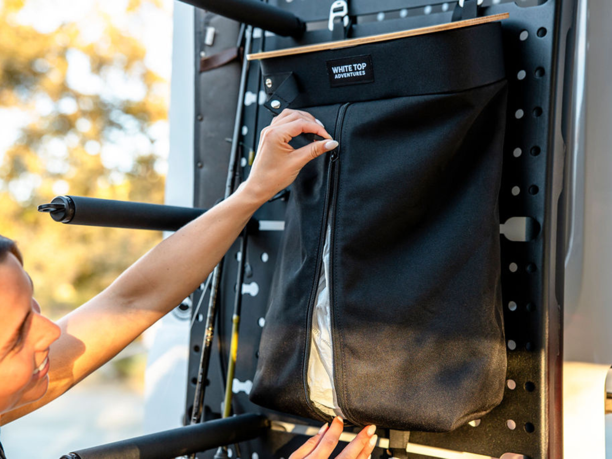 TidyTrail™ Hanging Trash Bag White Top Adventures