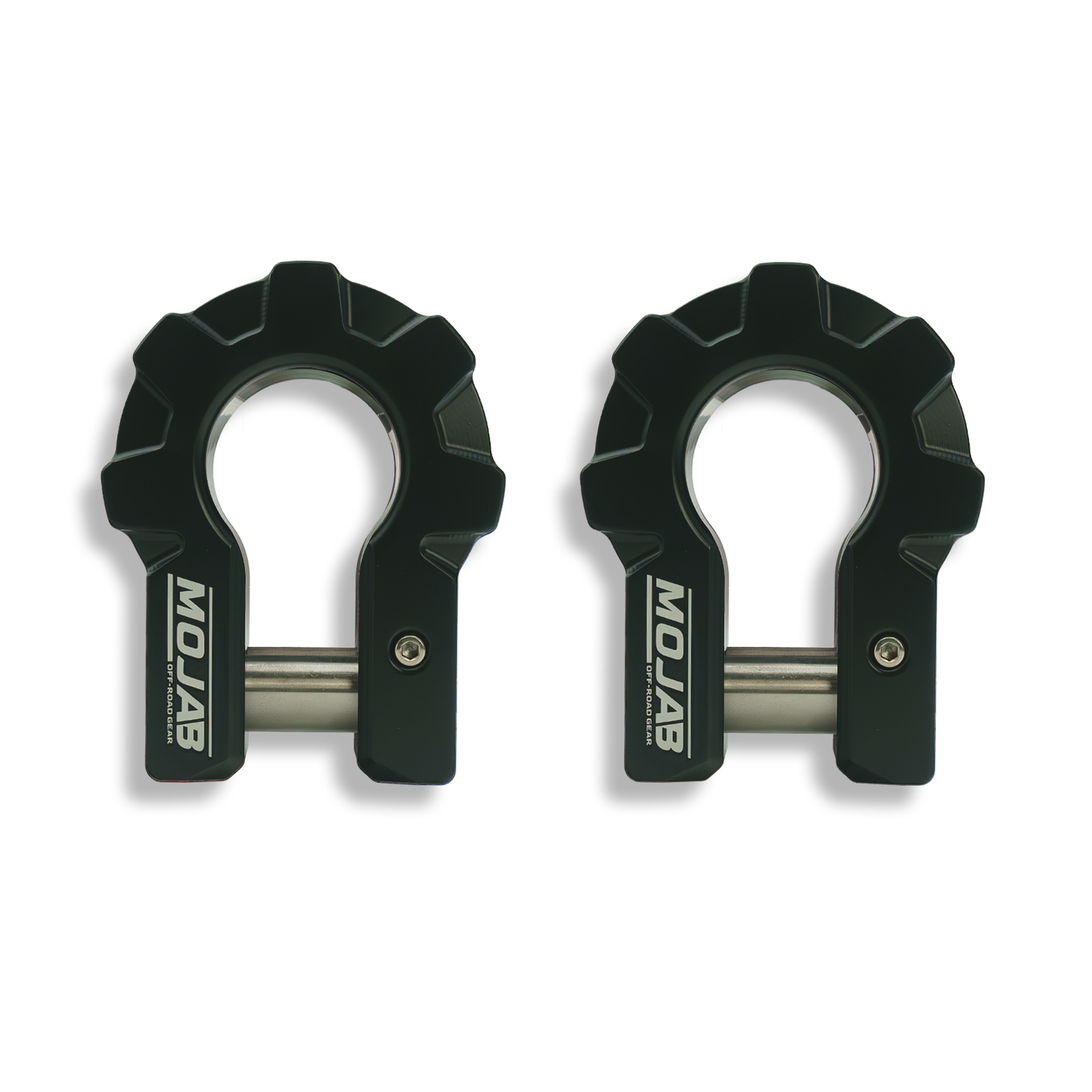 3/4'' Extreme duty Aluminum D-Shackle set (9T)-Ceramic coated (LIFETIME WARRANTY*) MOJAB OFFROAD