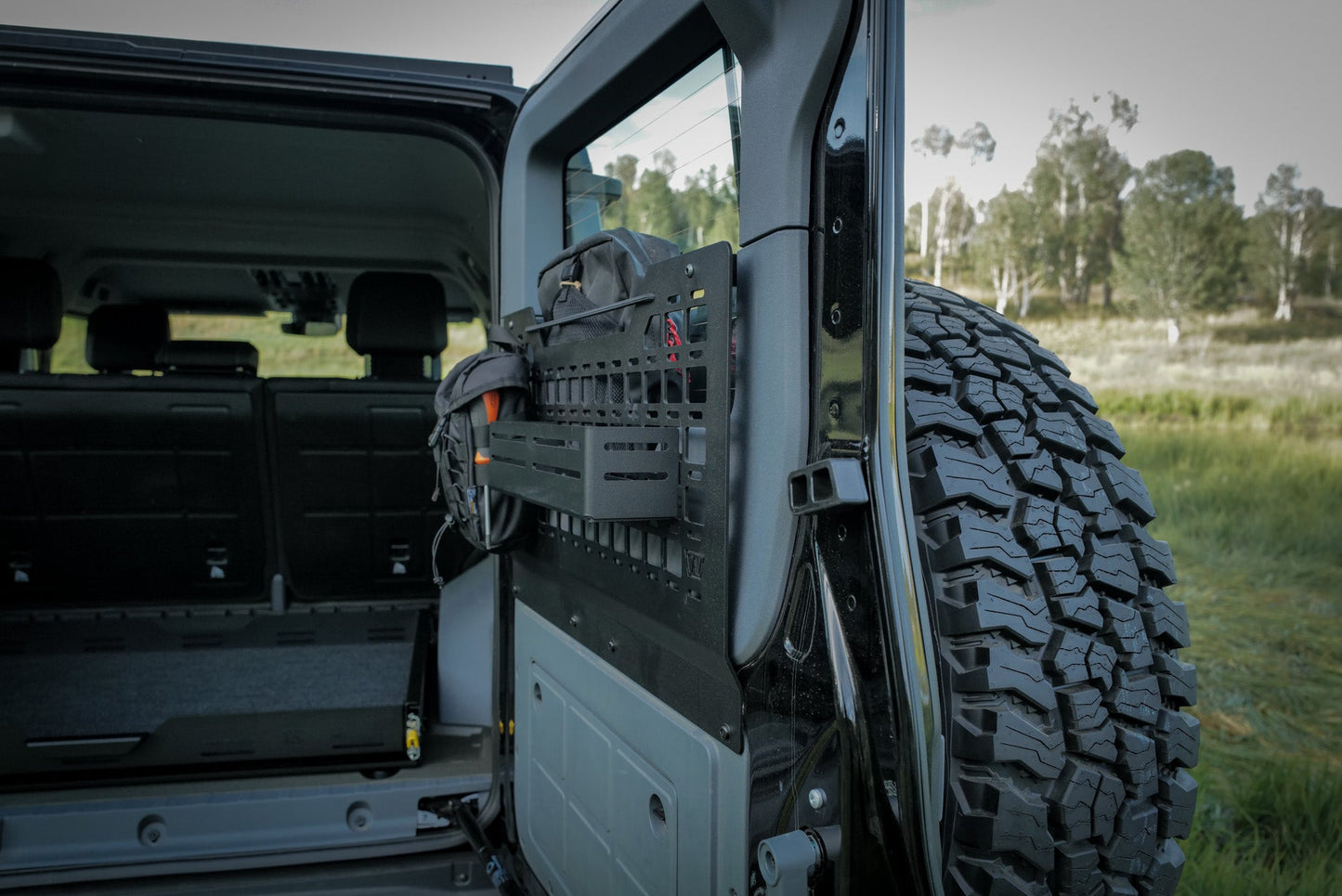 INEOS Grenadier Rear Door MOLLE Panel + Storage Cubby | Passenger Side Canyon Adventure Vans