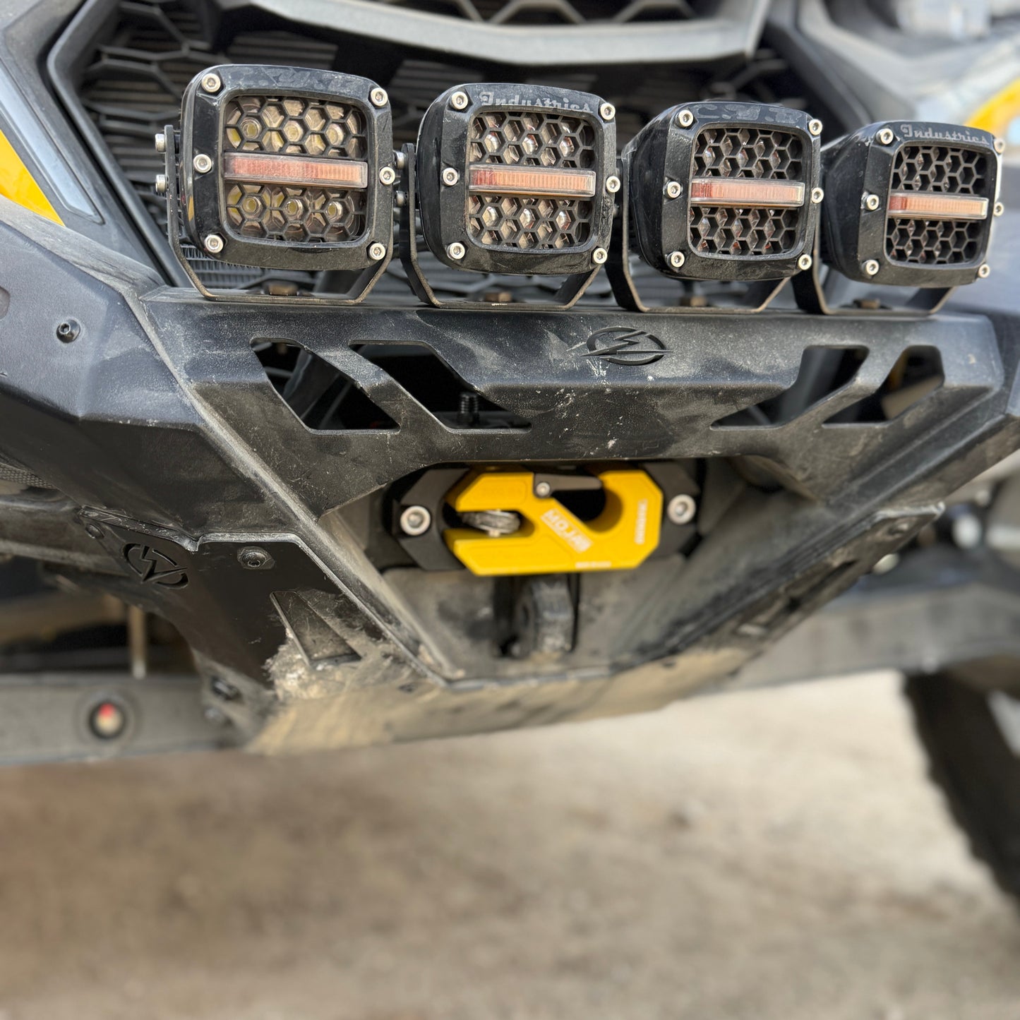Side By Side / UTV Aluminum Recessed Winch Shackle with Fairlead Kit. (LIFE TIME WARRANTY*) MOJAB OFFROAD