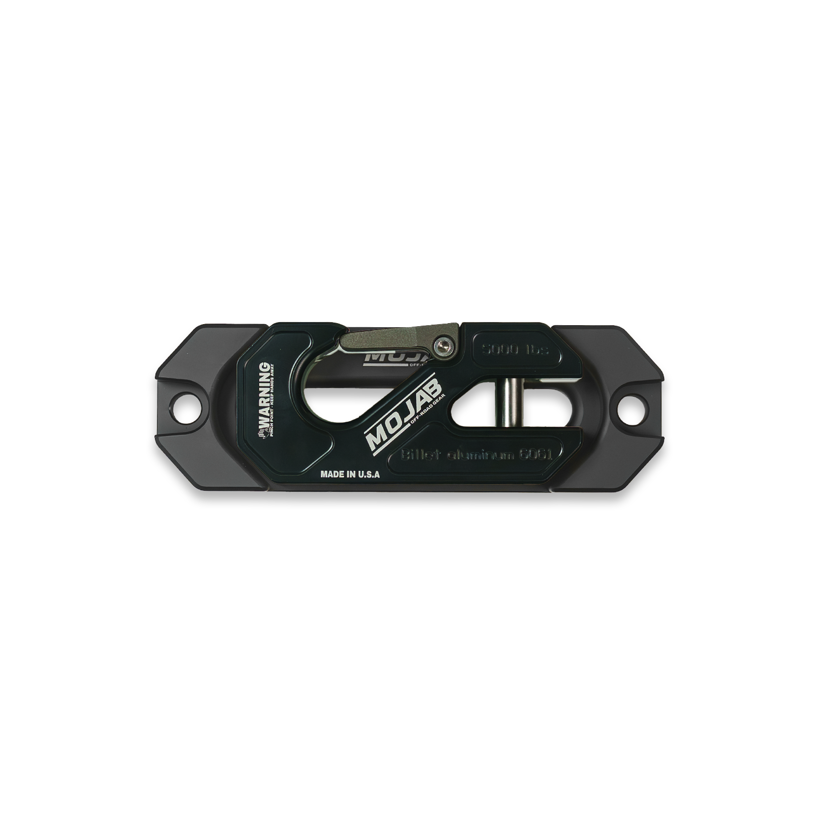 Side By Side / UTV Aluminum Recessed Winch Shackle with Fairlead Kit. (LIFE TIME WARRANTY*) MOJAB OFFROAD