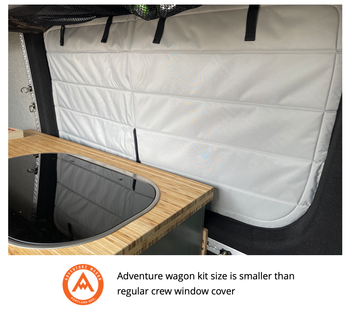 Mercedes Sprinter Stealth Crew Window Cover VanEssential