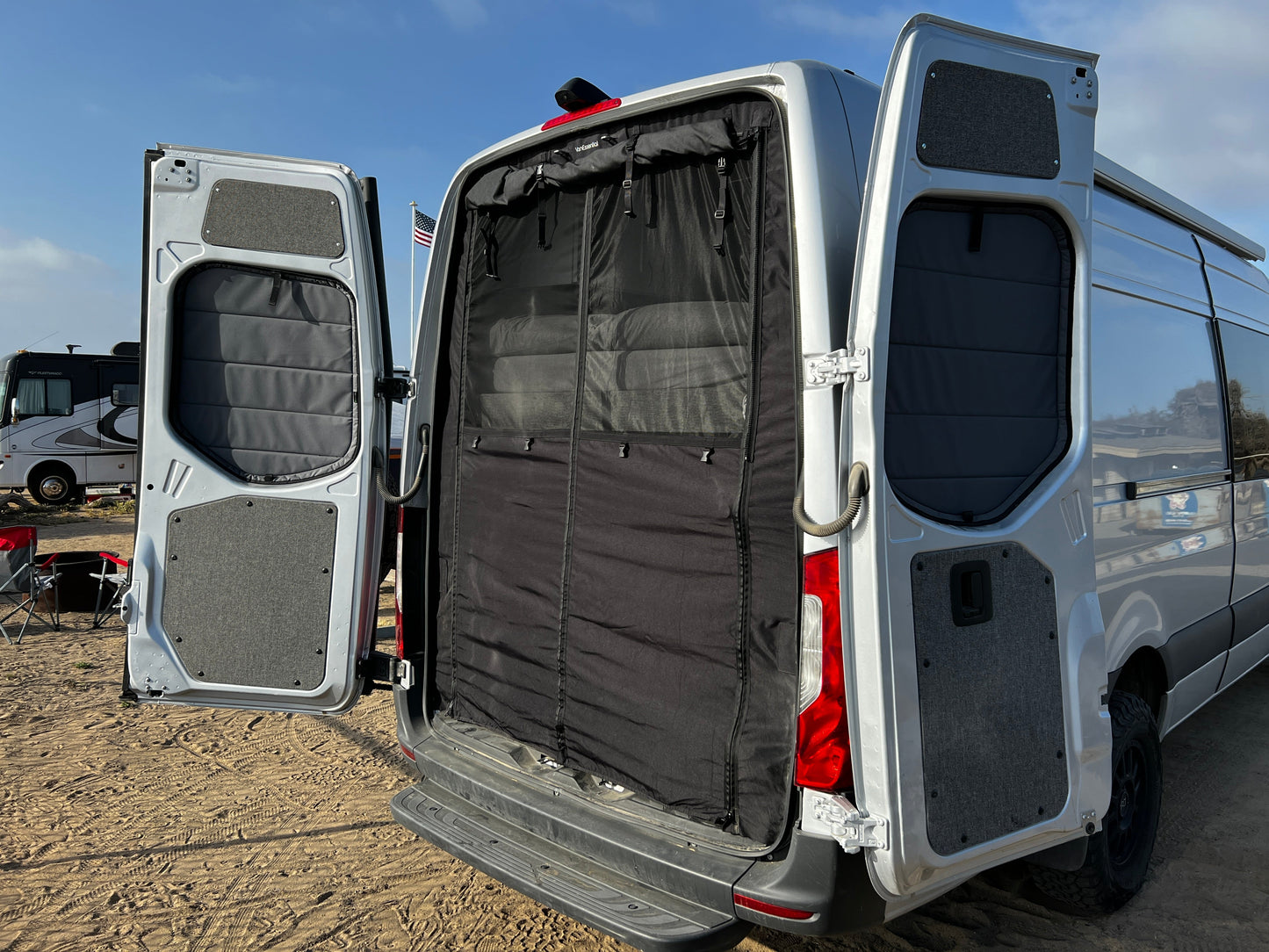 Mercedes Sprinter Bug Screen - Rear Door VanEssential