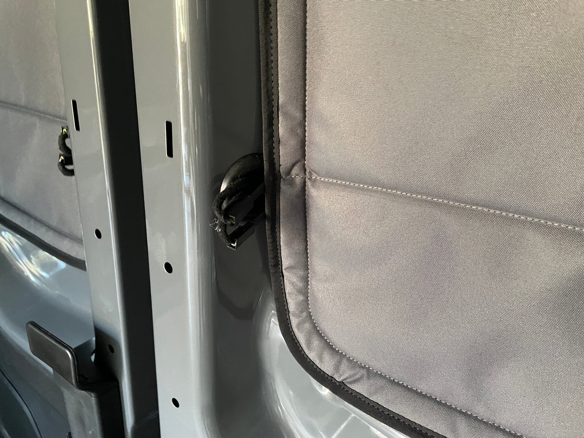 Ford Transit Stealth Rear Door Window Covers (Pair) VanEssential