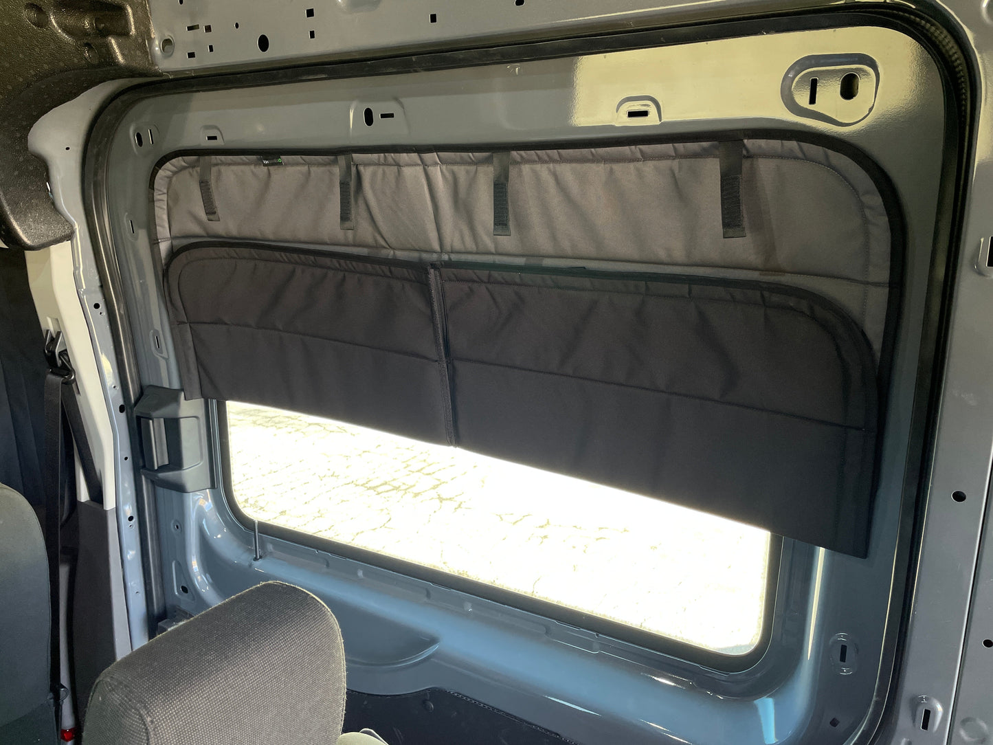Ford Transit Stealth Sliding Door Window Cover VanEssential