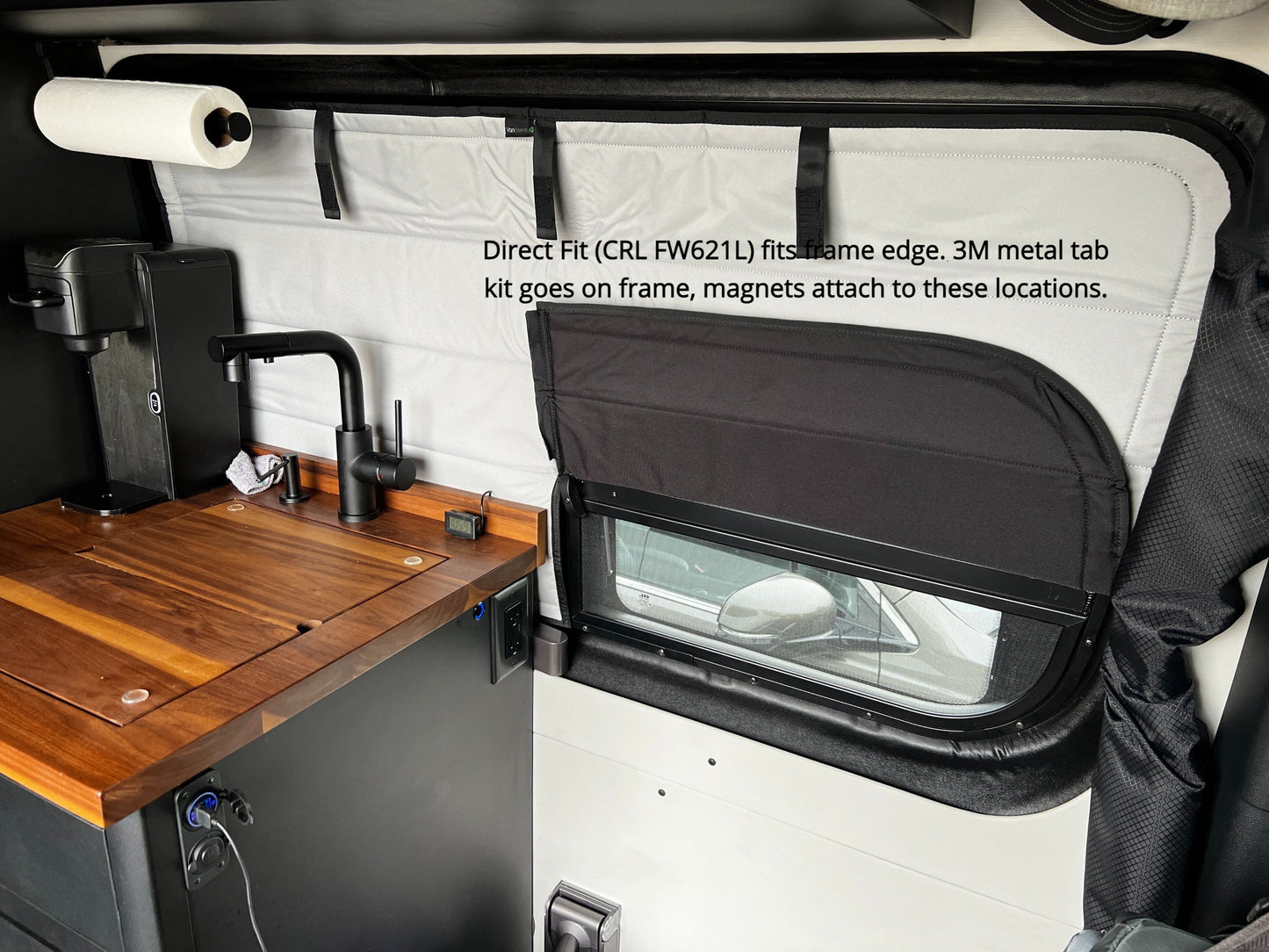 Mercedes Sprinter Stealth Crew Window Cover VanEssential