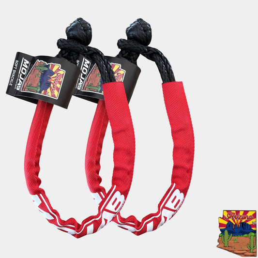 Soft Shackle 1/4'' x 24'' with sleeve and bag (Set of 2 Shackles) (Lifetime Warranty)