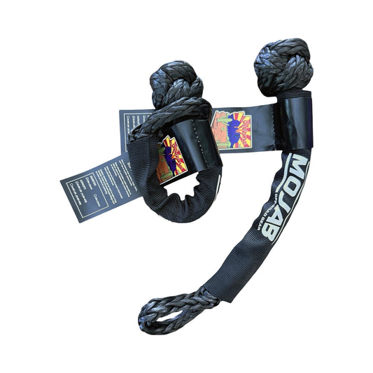 Soft Shackle 3/8’’ x 14’’ with sleeve and (Set of 2 Shackles) (Lifetime Warranty) MOJAB OFFROAD
