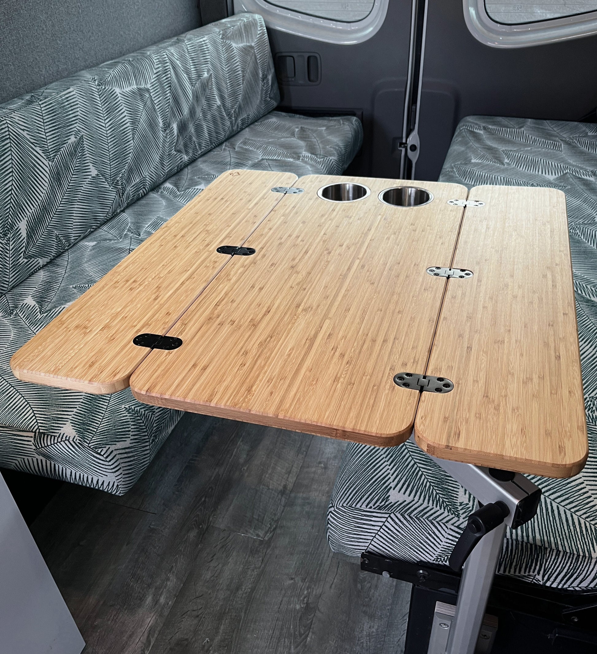 The Elite Bamboo Table 3/4" Thick For Camper Vans and RVs Weekender Outdoors