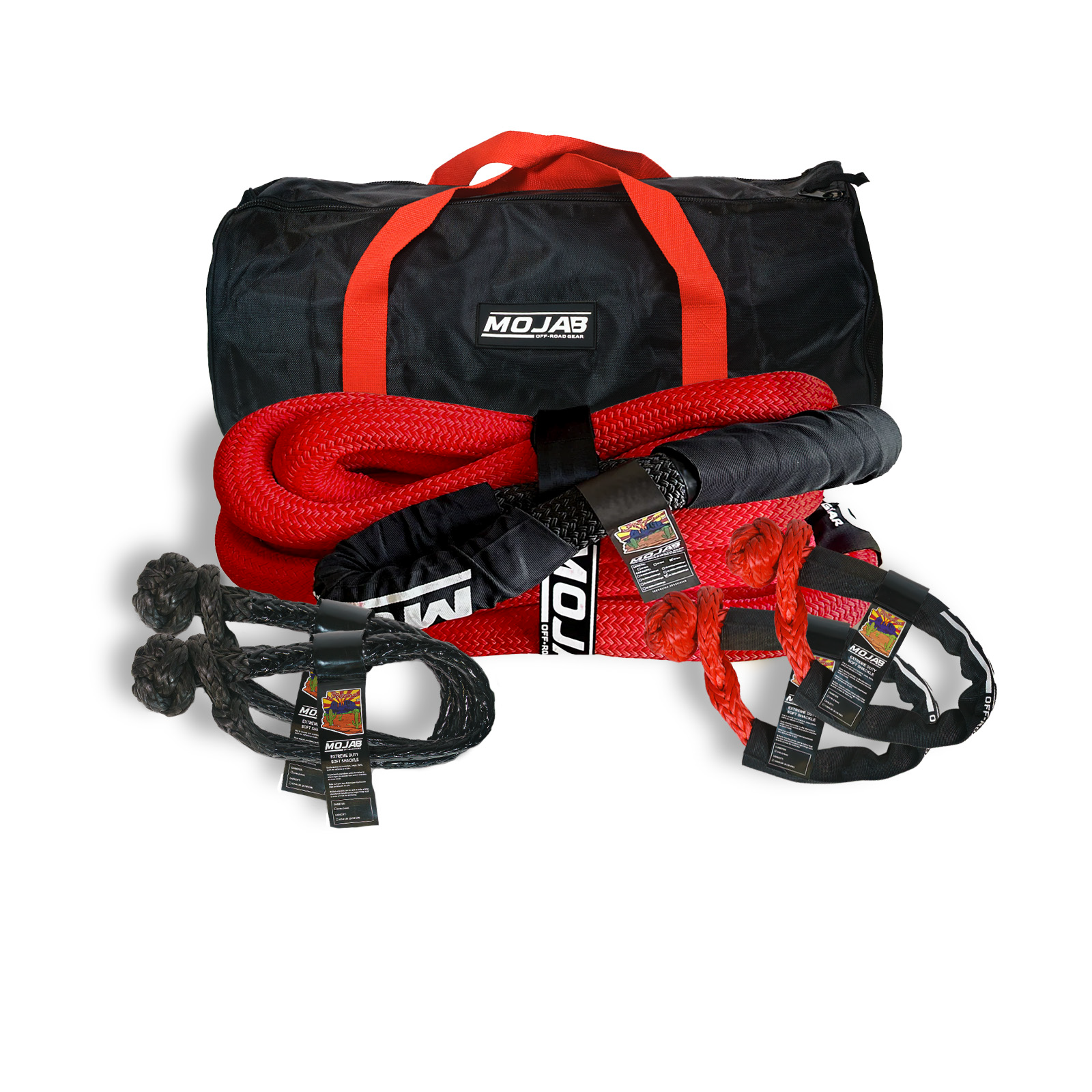 Elite Recovery Kit (5 items + 2 Storage bags + 1 Velcro tape) *Lifetime Warranty MOJAB OFFROAD