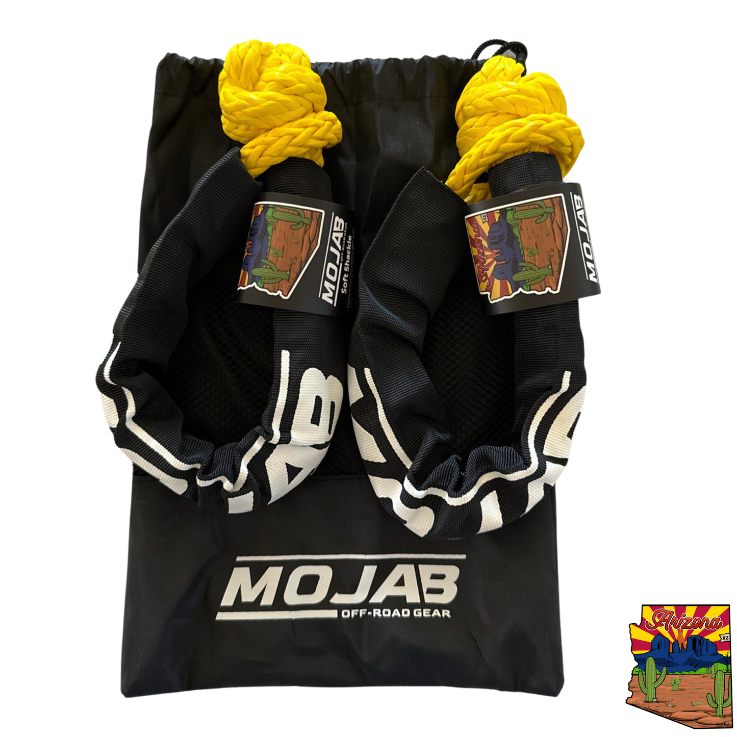 Soft Shackle 3/8'' x 22” with sleeve and bag (Set of 2 Shackles) (Lifetime Warranty)