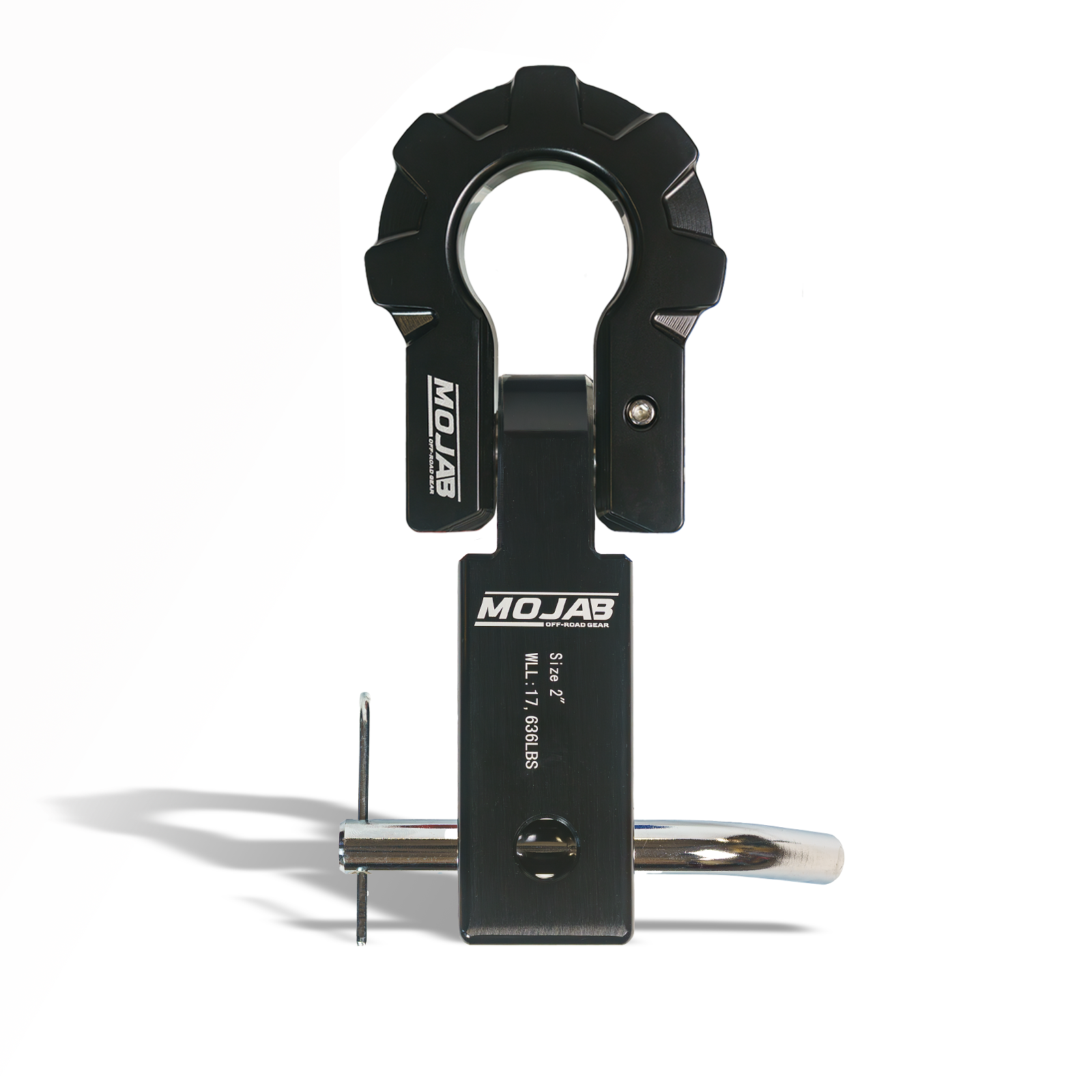 2'' Aluminum Hitch Receiver with Aluminum D-Shackle 9T-Ceramic coated (Lifetime Warranty)Expected delivery W/C May 25th MOJAB OFFROAD