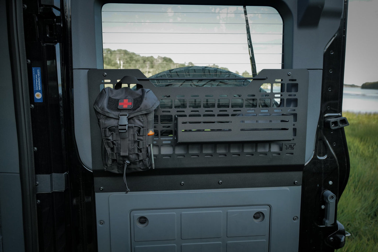 INEOS Grenadier Rear Door MOLLE Panel + Storage Cubby | Passenger Side Canyon Adventure Vans