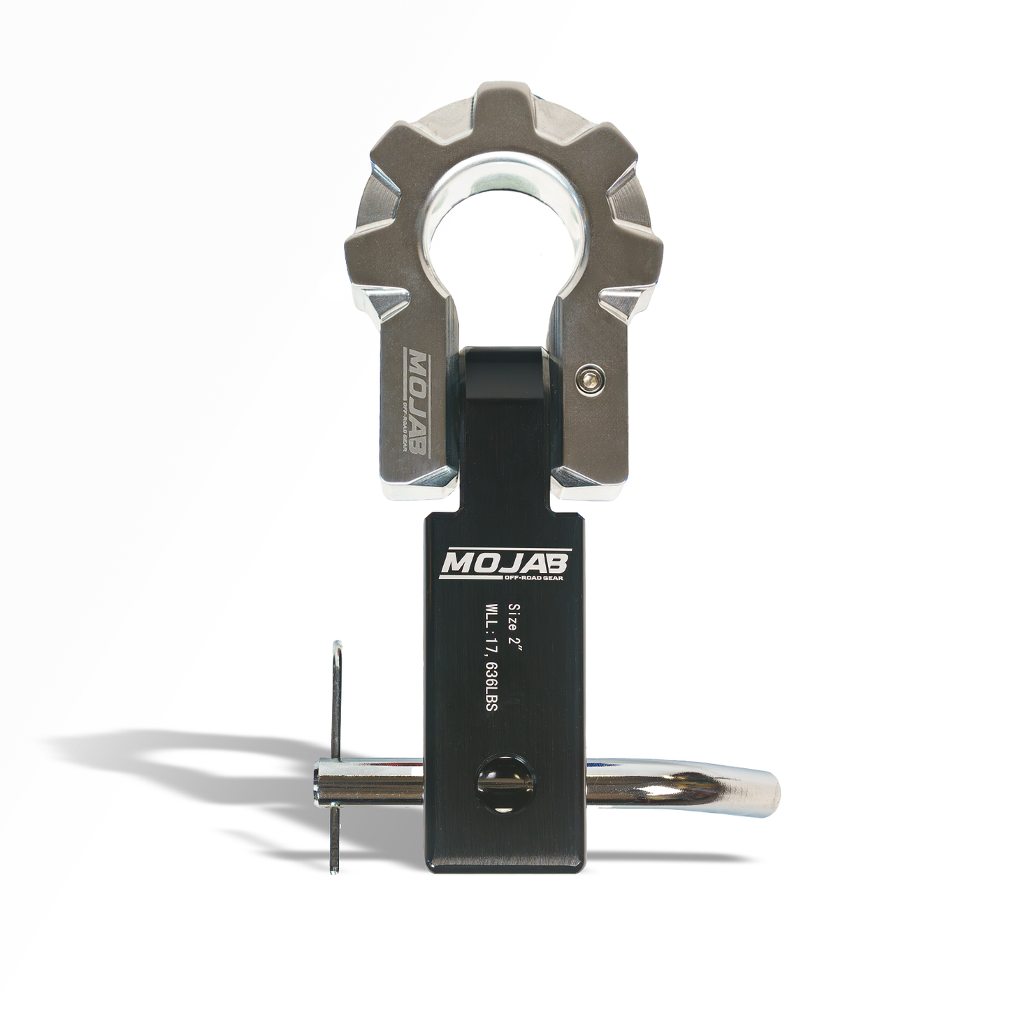 2'' Aluminum Hitch Receiver with Aluminum D-Shackle 9T (Lifetime Warranty)