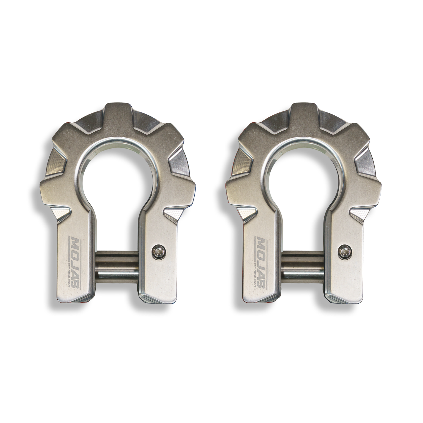 3/4'' Extreme duty Aluminum D-Shackle set (9T)-Ceramic coated (LIFETIME WARRANTY*) MOJAB OFFROAD