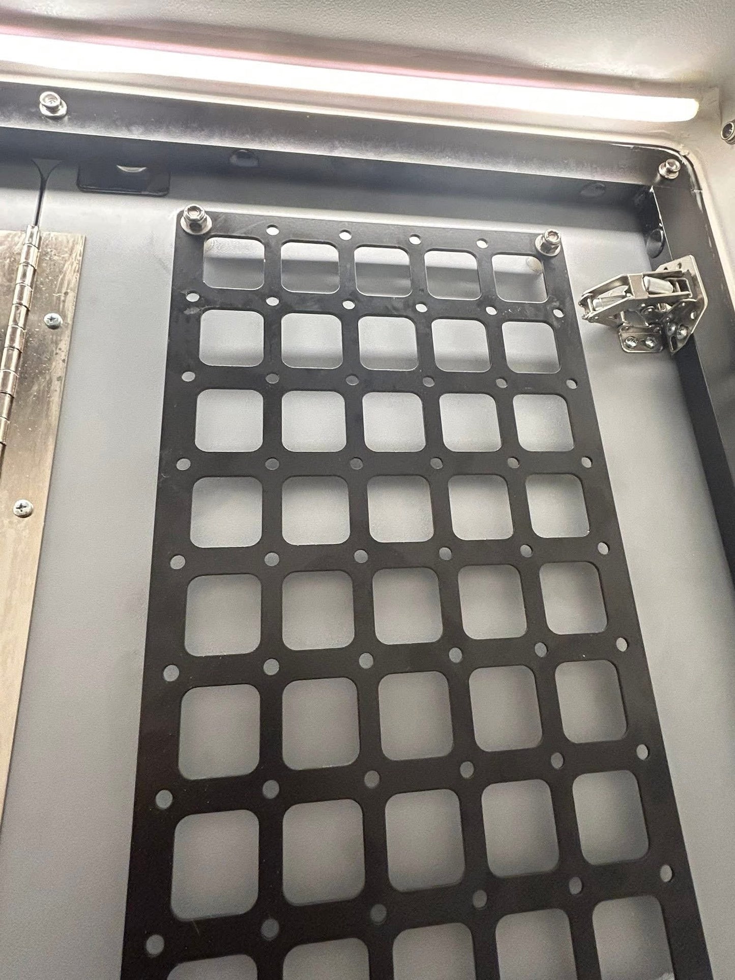 The Original Revel Shower Door MOLLE Panel by FreedomVanGo