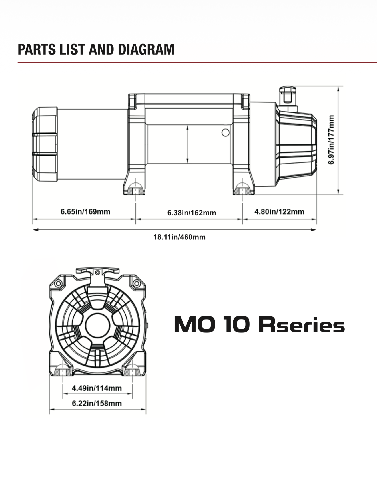 MO 10.0 Competition Electric Winch MOJAB OFFROAD