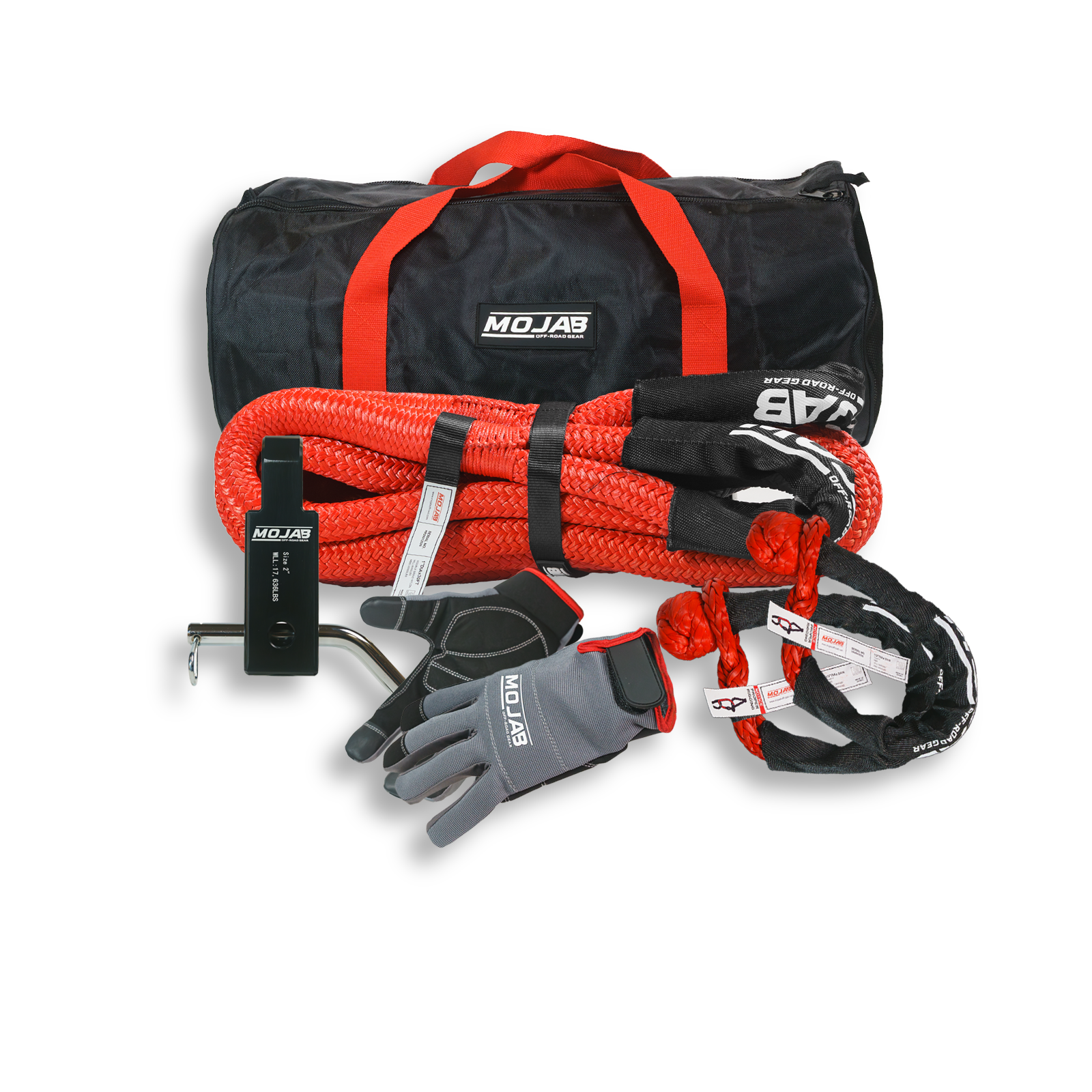 Pro Recovery Kit (5 items +4 Storage bags + 1 Velcro Tape) *Lifetime Warranty MOJAB OFFROAD