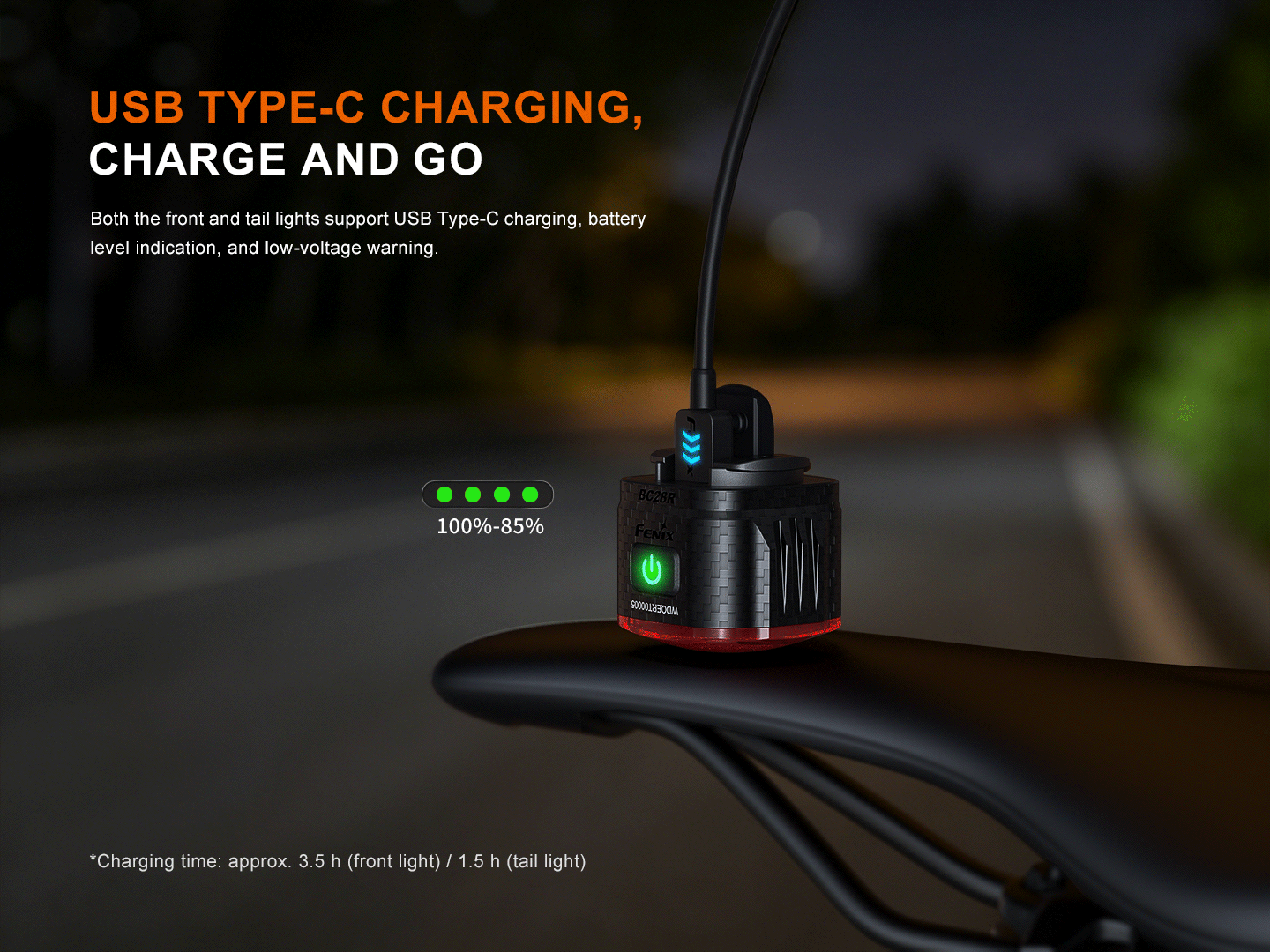 Fenix BC28R Smart Head & Tail Bike Light Combo Fenix Store