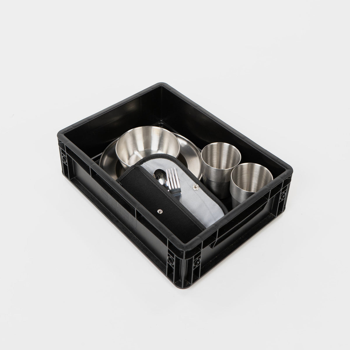 BOXIO COOK UP I Eurobox with crockery and cutlery 28 pieces myboxio