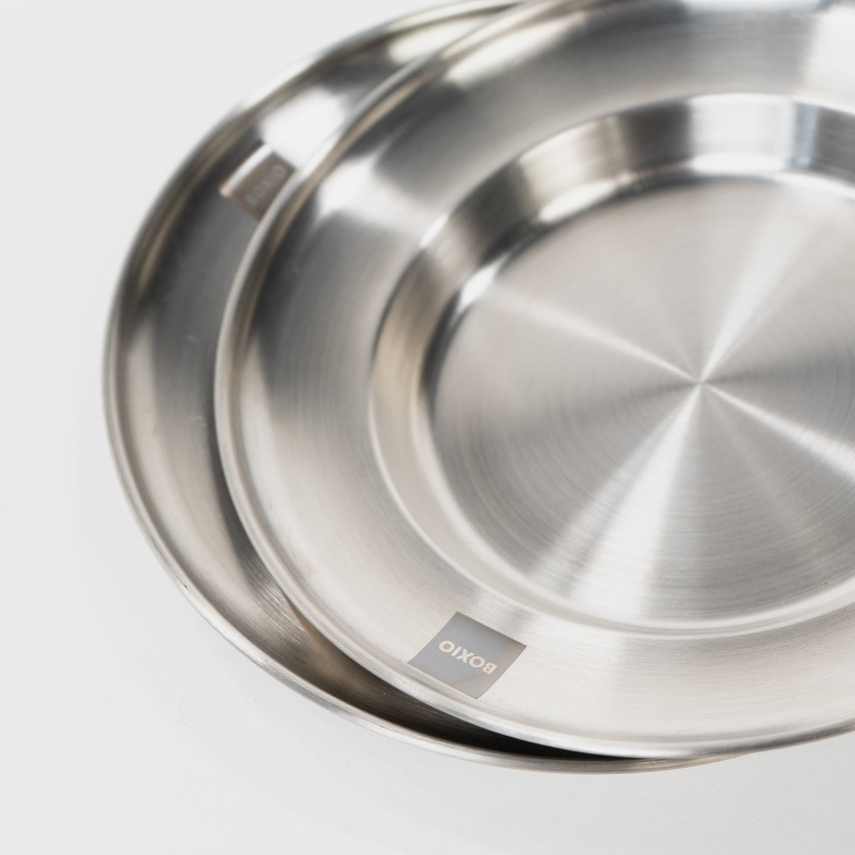 BOXIO PLATE I Set of 4 stainless steel plates myboxio