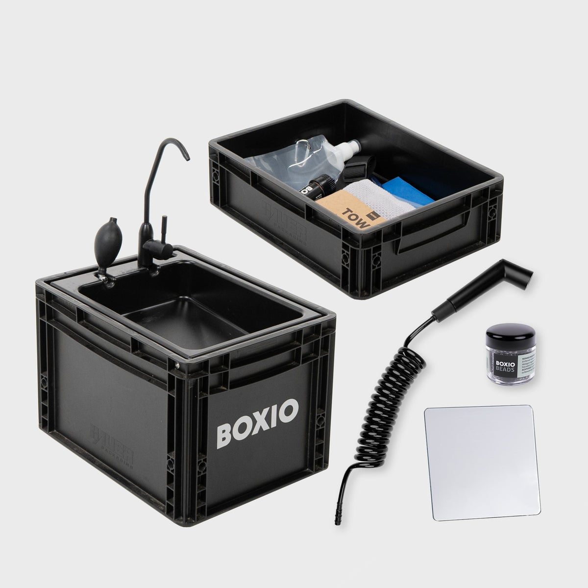 BOXIO WASH MAX + I Camping sink with water filter system myboxio
