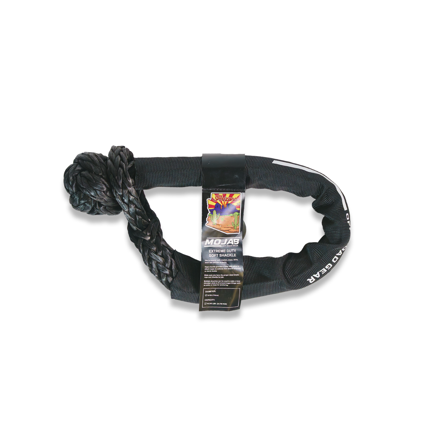 Extreme Duty Soft Shackle 9/16” x 31.5” with Sleeve  (Lifetime Warranty) MOJAB OFFROAD