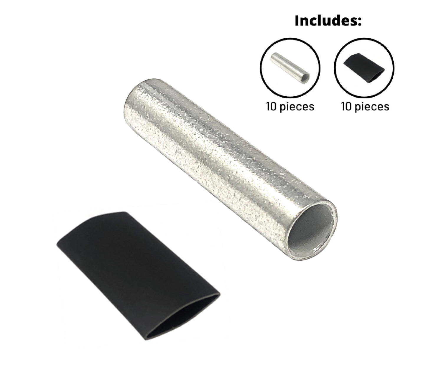 Butt Splice Connector Pure Copper Tin-Coated Marine Grade Uninsulated